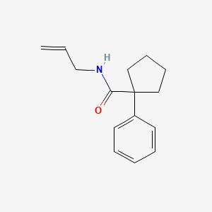 molecular formula C15H19NO B2998668 (Phenylcyclopentyl)-N-prop-2-enylformamide CAS No. 1024427-44-8