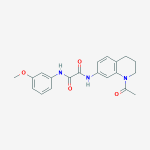 N'-(1-acetyl-3,4-dihydro-2H-quinolin-7-yl)-N-(3-methoxyphenyl)oxamide
