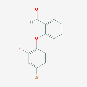 molecular formula C13H8BrFO2 B2998687 2-(4-Bromo-2-fluorophenoxy)benzaldehyde CAS No. 338393-63-8