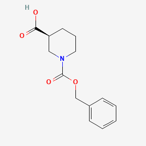 molecular formula C14H17NO4 B2998697 (S)-1-((Benzyloxy)carbonyl)piperidine-3-carboxylic acid CAS No. 88466-74-4