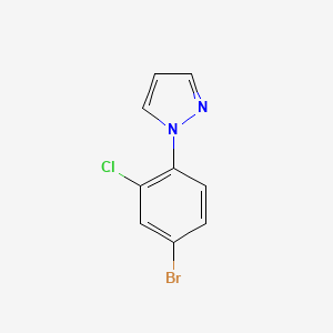 B2998722 1-(4-bromo-2-chlorophenyl)-1H-pyrazole CAS No. 1784581-61-8