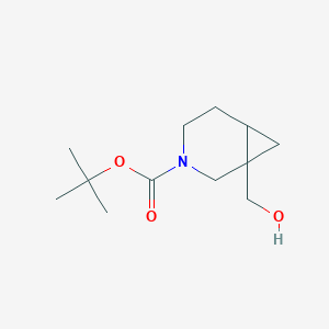 molecular formula C12H21NO3 B2998775 tert-Butyl 1-(hydroxymethyl)-3-azabicyclo[4.1.0]heptane-3-carboxylate CAS No. 1192688-51-9