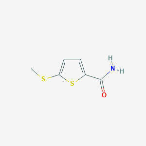 molecular formula C6H7NOS2 B2998801 5-(methylsulfanyl)thiophene-2-carboxamide CAS No. 83933-14-6