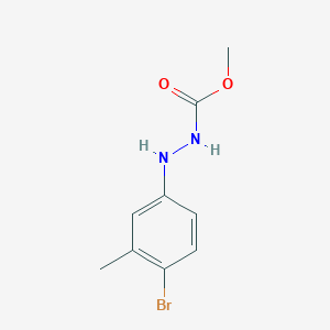 Methyl 2-(4-bromo-3-methylphenyl)hydrazinecarboxylate