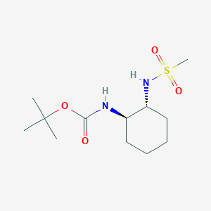 molecular formula C12H24N2O4S B2998826 tert-butyl N-[(1R,2R)-2-methanesulfonamidocyclohexyl]carbamate CAS No. 1807938-41-5