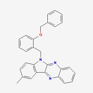 6-(2-(benzyloxy)benzyl)-9-methyl-6H-indolo[2,3-b]quinoxaline