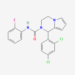 1-(2,4-dichlorophenyl)-N-(2-fluorophenyl)-3,4-dihydropyrrolo[1,2-a]pyrazine-2(1H)-carboxamide
