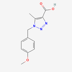1-[(4-methoxyphenyl)methyl]-5-methyl-1H-1,2,3-triazole-4-carboxylic acid