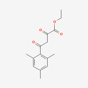 molecular formula C15H18O4 B2999154 Ethyl 2,4-dioxo-4-(2,4,6-trimethylphenyl)butanoate CAS No. 203870-51-3