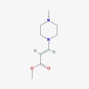 molecular formula C9H16N2O2 B2999424 Methyl (E)-3-(4-methylpiperazin-1-yl)prop-2-enoate CAS No. 1563450-56-5