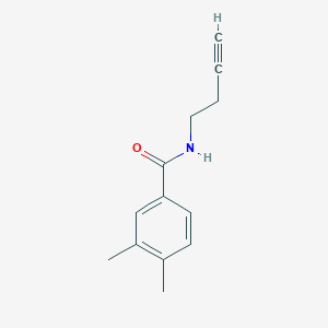molecular formula C13H15NO B2999490 N-(but-3-yn-1-yl)-3,4-dimethylbenzamide CAS No. 1351602-33-9