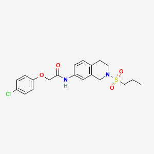 2-(4-chlorophenoxy)-N-(2-(propylsulfonyl)-1,2,3,4-tetrahydroisoquinolin-7-yl)acetamide