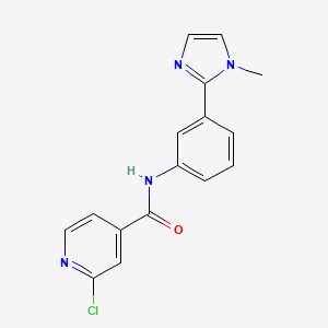 2-Chloro-N-[3-(1-methylimidazol-2-yl)phenyl]pyridine-4-carboxamide