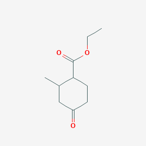 molecular formula C10H16O3 B2999527 Ethyl 2-methyl-4-oxocyclohexane-1-carboxylate CAS No. 62617-91-8
