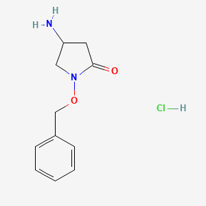 4-Amino-1-phenylmethoxypyrrolidin-2-one;hydrochloride