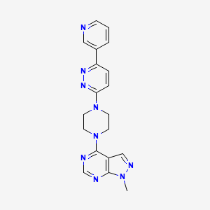 1-Methyl-4-[4-(6-pyridin-3-ylpyridazin-3-yl)piperazin-1-yl]pyrazolo[3,4-d]pyrimidine