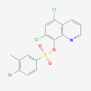 5,7-Dichloroquinolin-8-yl 4-bromo-3-methylbenzene-1-sulfonate