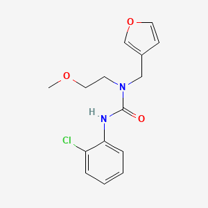 3-(2-Chlorophenyl)-1-(furan-3-ylmethyl)-1-(2-methoxyethyl)urea