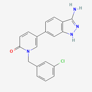 molecular formula C19H15ClN4O B2999726 SLV-2436 