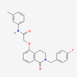 2-((2-(4-fluorobenzyl)-1-oxo-1,2,3,4-tetrahydroisoquinolin-5-yl)oxy)-N-(m-tolyl)acetamide