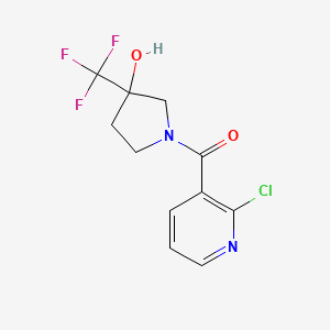 1-(2-Chloropyridine-3-carbonyl)-3-(trifluoromethyl)pyrrolidin-3-ol