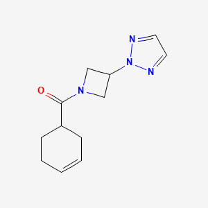 Cyclohex-3-en-1-yl-[3-(triazol-2-yl)azetidin-1-yl]methanone