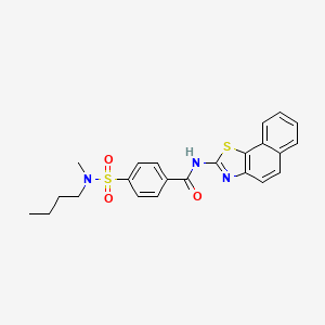 molecular formula C23H23N3O3S2 B2999817 4-[butyl(methyl)sulfamoyl]-N-{naphtho[2,1-d][1,3]thiazol-2-yl}benzamide CAS No. 683259-87-2