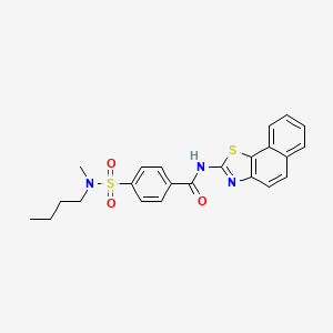 N-benzo[g][1,3]benzothiazol-2-yl-4-[butyl(methyl)sulfamoyl]benzamide