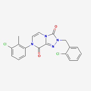 7-(3-chloro-2-methylphenyl)-2-(2-chlorobenzyl)-[1,2,4]triazolo[4,3-a]pyrazine-3,8(2H,7H)-dione