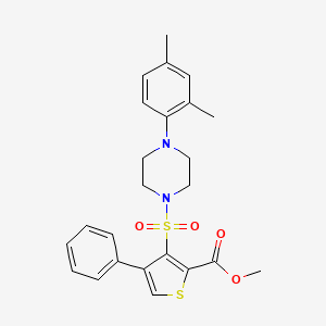 Methyl 3-{[4-(2,4-dimethylphenyl)piperazin-1-yl]sulfonyl}-4-phenylthiophene-2-carboxylate