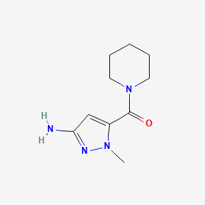 3-Amino-1-methylpyrazol-5-yl piperidyl ketone