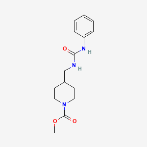 molecular formula C15H21N3O3 B2999834 METHYL 4-{[(PHENYLCARBAMOYL)AMINO]METHYL}PIPERIDINE-1-CARBOXYLATE CAS No. 1234884-00-4