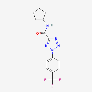 N-cyclopentyl-2-(4-(trifluoromethyl)phenyl)-2H-tetrazole-5-carboxamide