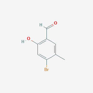 molecular formula C8H7BrO2 B2999884 4-Bromo-2-hydroxy-5-methylbenzaldehyde CAS No. 1427373-22-5