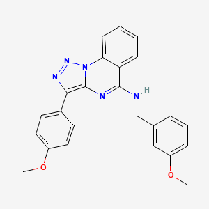 N-(3-methoxybenzyl)-3-(4-methoxyphenyl)-[1,2,3]triazolo[1,5-a]quinazolin-5-amine