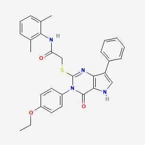 N-(2,6-dimethylphenyl)-2-((3-(4-ethoxyphenyl)-4-oxo-7-phenyl-4,5-dihydro-3H-pyrrolo[3,2-d]pyrimidin-2-yl)thio)acetamide