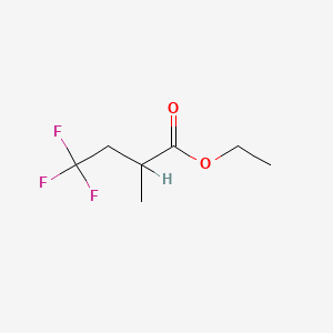 molecular formula C7H11F3O2 B2999889 Ethyl 4,4,4-trifluoro-2-methylbutanoate CAS No. 136564-76-6; 143484-00-8