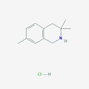 3,3,7-Trimethyl-1,2,3,4-tetrahydroisoquinoline hydrochloride