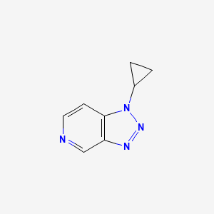 molecular formula C8H8N4 B2999900 1-Cyclopropyl-1H-[1,2,3]triazolo[4,5-c]pyridine CAS No. 1707392-97-9