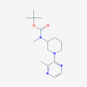 molecular formula C16H26N4O2 B2999901 tert-Butyl methyl(1-(3-methylpyrazin-2-yl)piperidin-3-yl)carbamate CAS No. 1289386-22-6