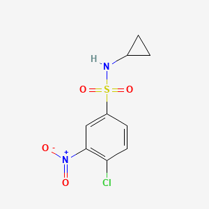 ((4-Chloro-3-nitrophenyl)sulfonyl)cyclopropylamine