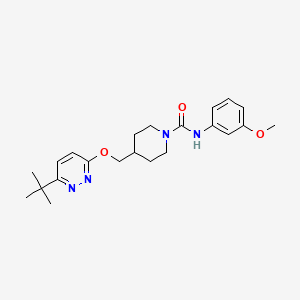 B3000001 4-[(6-Tert-butylpyridazin-3-yl)oxymethyl]-N-(3-methoxyphenyl)piperidine-1-carboxamide CAS No. 2379952-70-0
