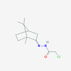 B3000138 2-chloro-N'-{1,7,7-trimethylbicyclo[2.2.1]heptan-2-ylidene}acetohydrazide CAS No. 568598-72-1