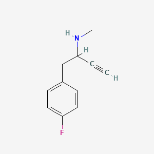 molecular formula C11H12FN B3000195 1-(4-fluorophenyl)-N-methylbut-3-yn-2-amine CAS No. 1498745-59-7