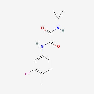 B3000287 N-cyclopropyl-N'-(3-fluoro-4-methylphenyl)oxamide CAS No. 941945-78-4