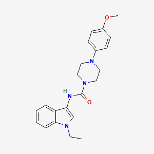 molecular formula C22H26N4O2 B3000311 N-(1-ethyl-1H-indol-3-yl)-4-(4-methoxyphenyl)piperazine-1-carboxamide CAS No. 941908-31-2