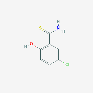 molecular formula C7H6ClNOS B3000351 5-Chloro-2-hydroxybenzenecarbothioamide CAS No. 79173-87-8
