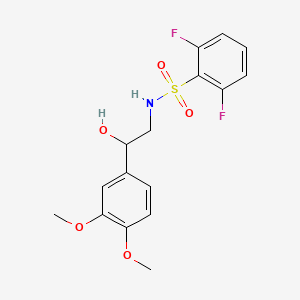 N-(2-(3,4-dimethoxyphenyl)-2-hydroxyethyl)-2,6-difluorobenzenesulfonamide