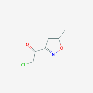 molecular formula C6H6ClNO2 B3000368 2-Chloro-1-(5-methyl-1,2-oxazol-3-yl)ethan-1-one CAS No. 1514117-75-9
