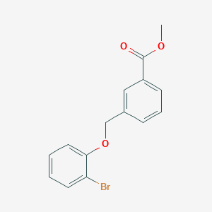molecular formula C15H13BrO3 B3000393 Methyl 3-[(2-bromophenoxy)methyl]benzoate CAS No. 438465-02-2